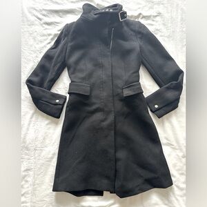 Zara black pea coat